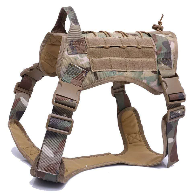 Military Tactical Dog Harness Service Working Pet Dog - Asmota