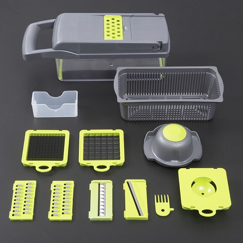 Multifunctional Vegetable Cutter Home Kitchen Slicing And Dicing Fruit Artifact - Asmota