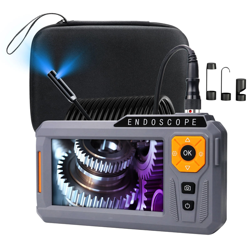 NES630 Professional 5 Inch Portable Pipe Borescope Camera New High Quality 8mm Lens 1080p HD Industrial Endoscope Camera - Asmota