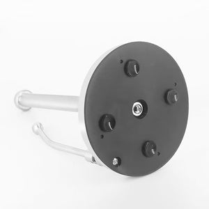 Paper Towel Holder Dispenser Standing with Weighted Base Spring Arm for Kitchen, Bathroom, Bedroom In Stainless Steel
