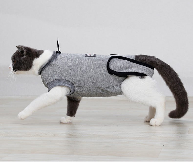 Pet Cat Recovery After Surgery Clothing Pet Wound Anti - mite Sterilization Suit pet products supplies &c - Asmota