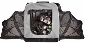 Pet Life 'Hounda Accordion' Metal Framed Soft - Folding Collapsible Dual - Sided Expandable Pet Dog Crate