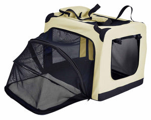 Pet Life 'Hounda Accordion' Metal Framed Soft - Folding Collapsible Dual - Sided Expandable Pet Dog Crate