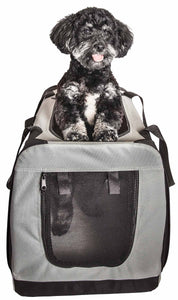 Pet Life 'Hounda Accordion' Metal Framed Soft - Folding Collapsible Dual - Sided Expandable Pet Dog Crate