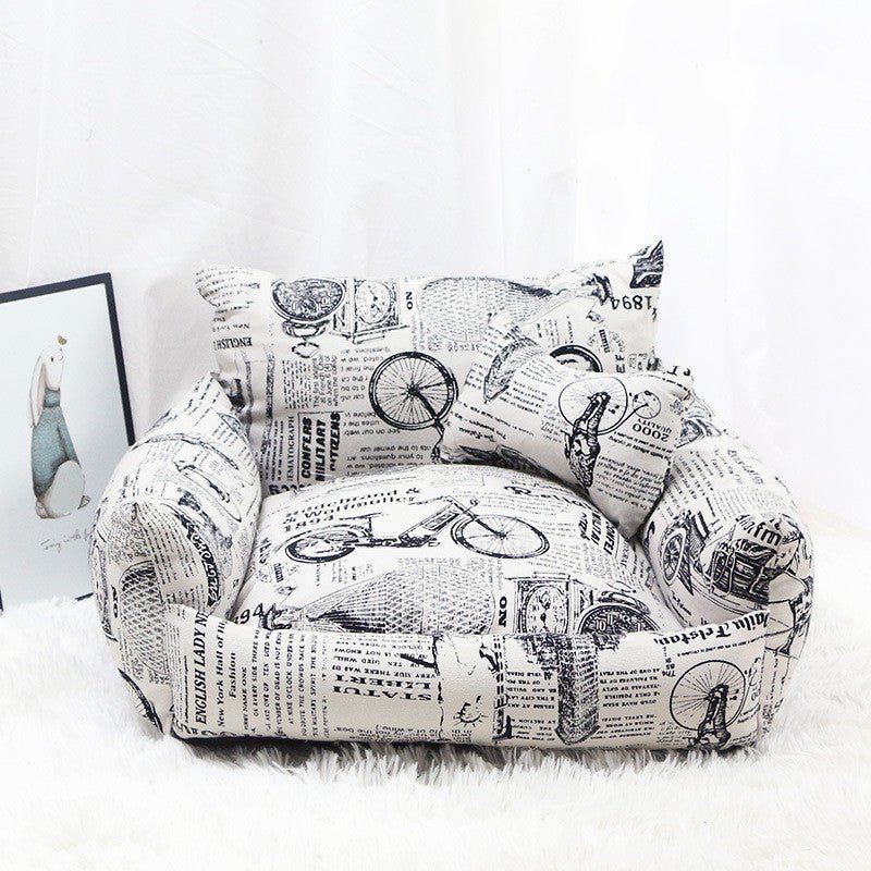 Pet Supplies Autumn And Winter Sofa Pet Nest Canvas - Asmota