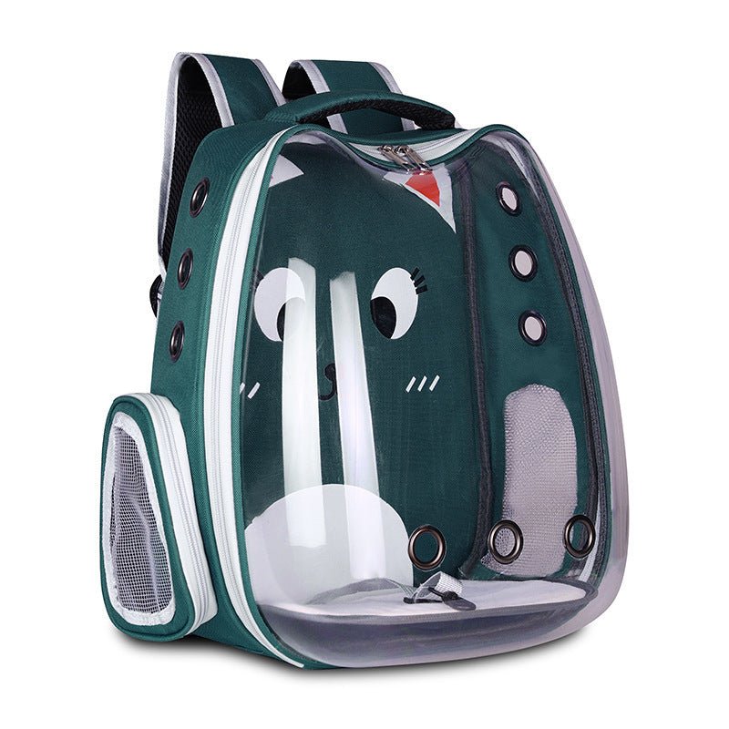 Pet Supplies Pet Backpack Convenient Pet Space Bag Breathable Shoulder Cat Bag Dog Bag - Asmota