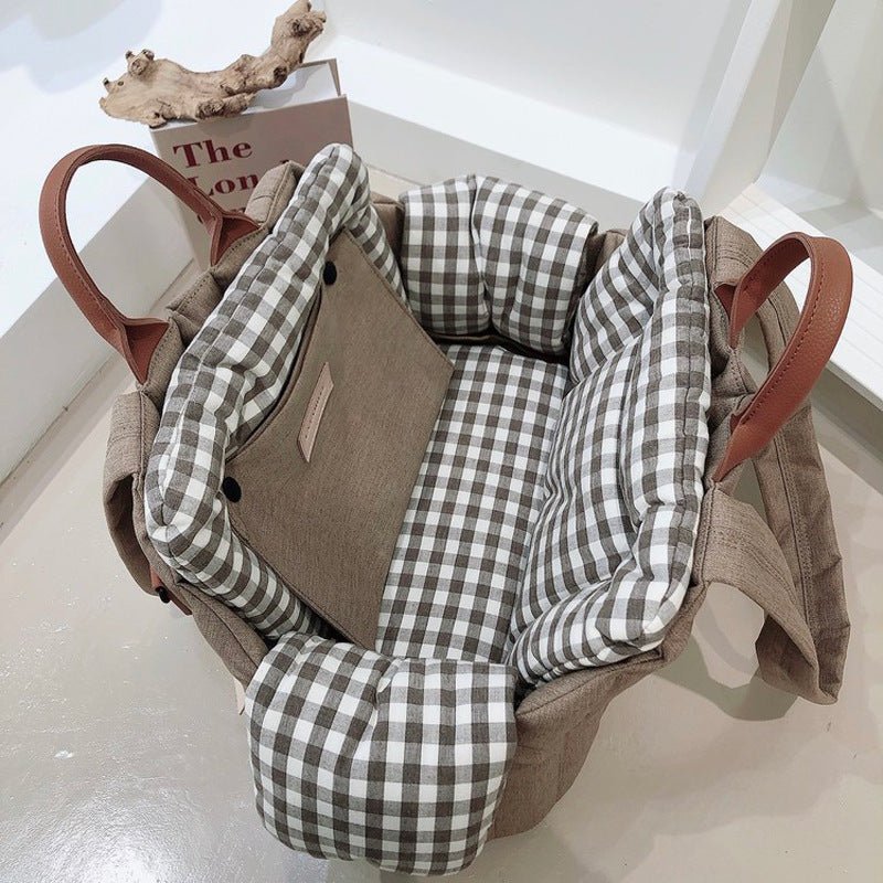 Portable Cotton Filling Pet Bag Large Capacity Breathable Shoulder Crossbody - Asmota