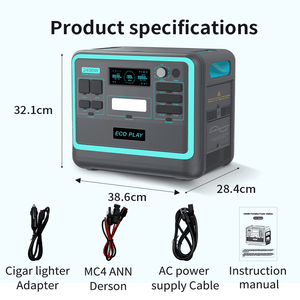 Portable Power Station; 2048Wh LiFePO4 Battery Backup; 1.8H Fast Charging; 2400W AC Outlets(4800W Peak); 25A RV Output; Solar Generator for Outdoor Camping; RV Travel; Home Use; Emergency