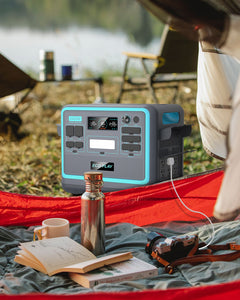 Portable Power Station; 2048Wh LiFePO4 Battery Backup; 1.8H Fast Charging; 2400W AC Outlets(4800W Peak); 25A RV Output; Solar Generator for Outdoor Camping; RV Travel; Home Use; Emergency