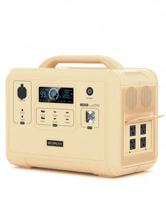 Portable Power Station, 960Wh LiFePO4 Battery Backup, 1.5H Fully Charged, 1200W (2400W Peak) Solar Generator with 4 AC Outlets for UPS/LED, Outdoor, Camping, Travel, Home, Emergency