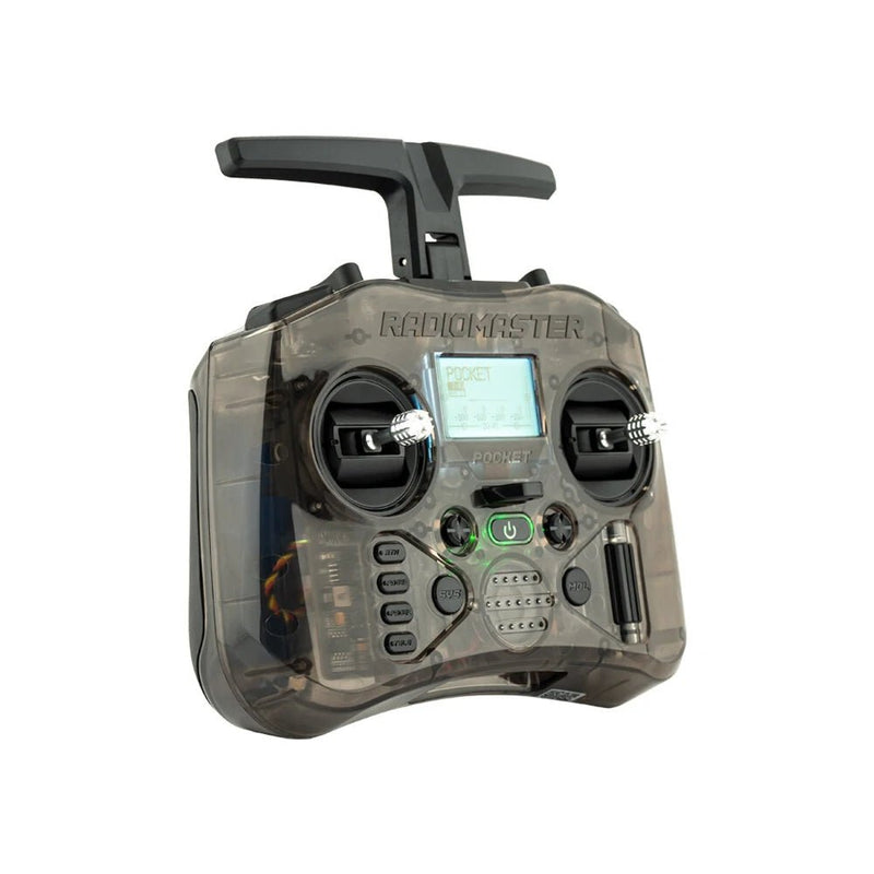 RadioMaster Pocket 2.4GHz 16CH ELRS/CC2500 Hall Gimbals EdgeTX System Radio Controller Built - in LED Lights Transmitter for FPV RC Racer Drone - Asmota