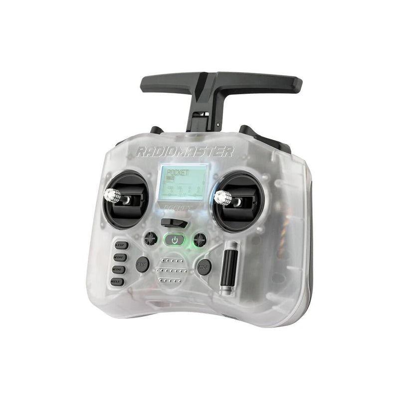 RadioMaster Pocket 2.4GHz 16CH ELRS/CC2500 Hall Gimbals EdgeTX System Radio Controller Built - in LED Lights Transmitter for FPV RC Racer Drone - Asmota