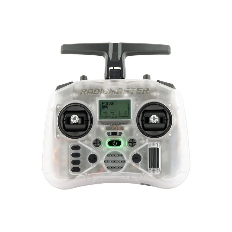 RadioMaster Pocket 2.4GHz 16CH ELRS/CC2500 Hall Gimbals EdgeTX System Radio Controller Built - in LED Lights Transmitter for FPV RC Racer Drone - Asmota