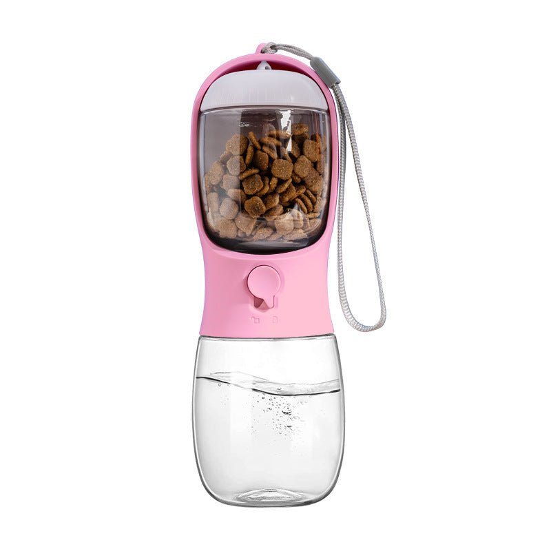 Ravel Puppy Water Bowl Dog Water Bottle With Food Container Portable Pet Dispenser Dog Stuff Accessories Items Puppy Essentials Necessities For Yorkie Chihuahua Cat Walking And Hiking - Asmota