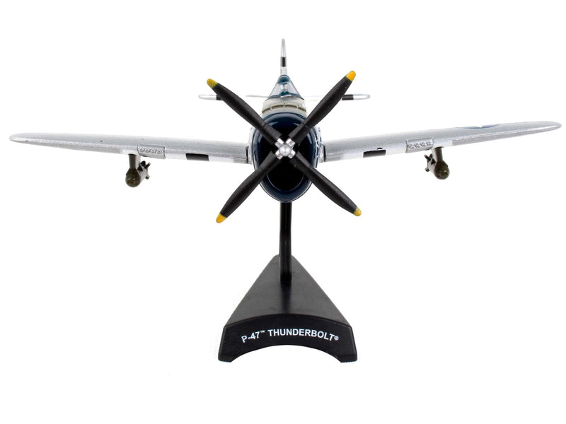 Republic P - 47 Thunderbolt Fighter Aircraft "Kansas Tornado II" United States Army Air Force 1/100 Diecast Model Airplane by Postage Stamp - Asmota