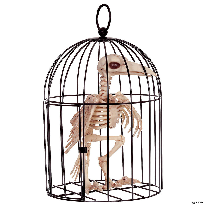 SKELETON CROW IN CAGE - Asmota