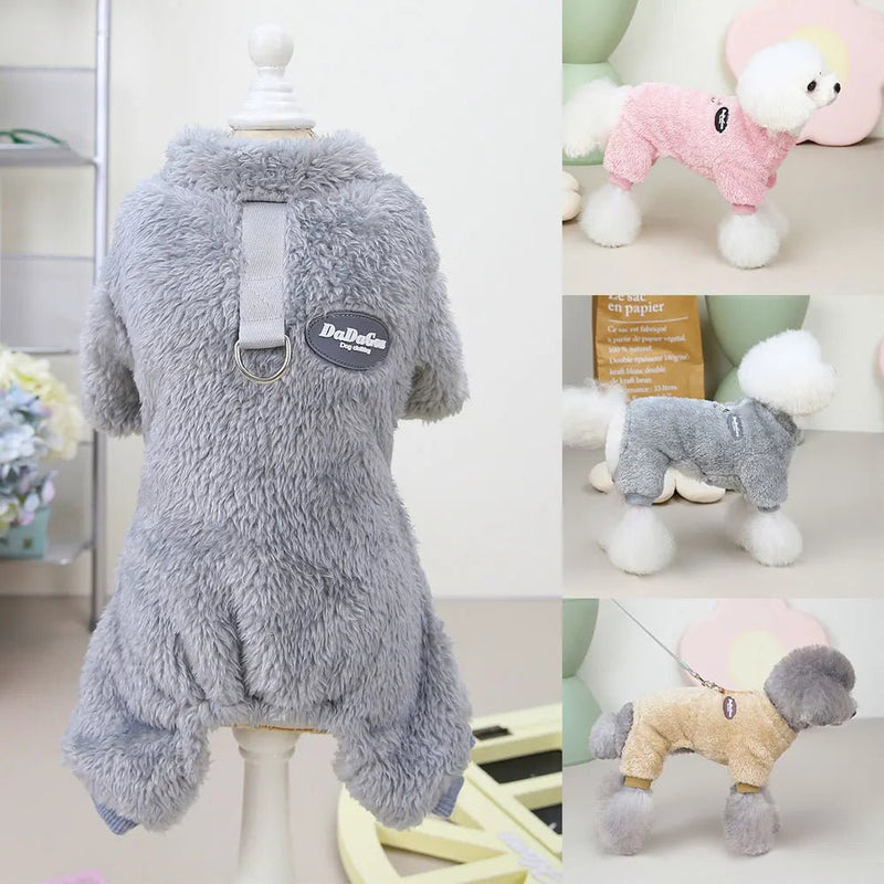 Soft Coral Fleece Pet Clothes Warm Dog Vest Coat Cute Puppy Sweater Cat Apparel For Chihuahua Yorkie Terrier Shih Tzu Pet Outfit - Asmota