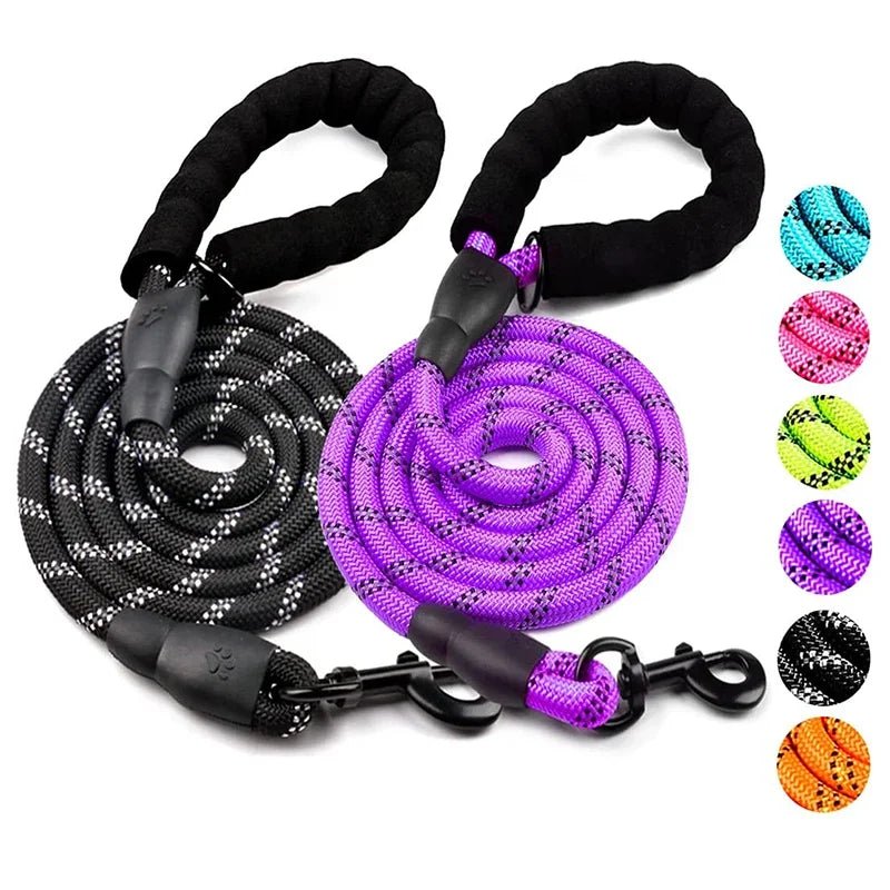 Strong Dog Leash Pet Leashes Reflective Leash For Big Small Medium Dog Leash Drag Pull Tow Golden Retriever - Asmota