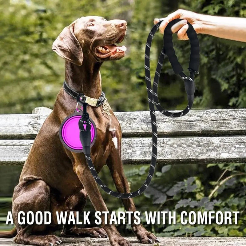 Strong Dog Leash Pet Leashes Reflective Leash For Big Small Medium Dog Leash Drag Pull Tow Golden Retriever - Asmota