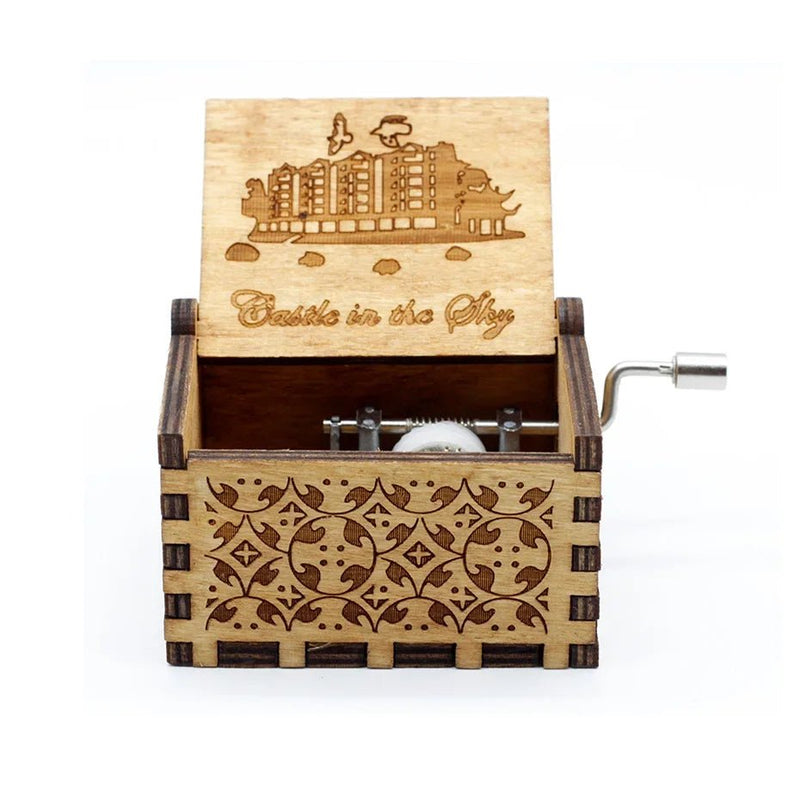 Theme Music Box Wooden Hand Cranked Queen Jurassic Park Neverland Casket caja musical Valentine's Day Birthday Holiday Gifts - Asmota