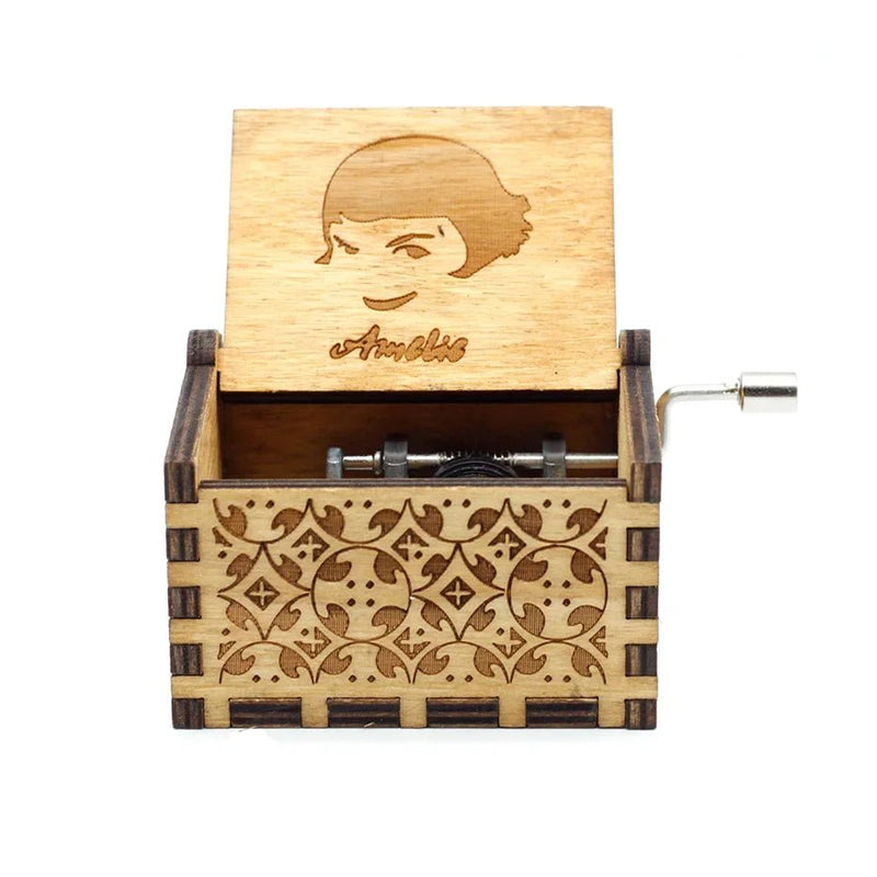 Theme Music Box Wooden Hand Cranked Queen Jurassic Park Neverland Casket caja musical Valentine's Day Birthday Holiday Gifts - Asmota