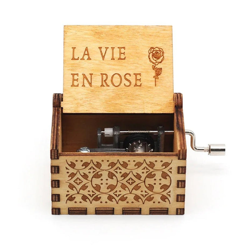 Theme Music Box Wooden Hand Cranked Queen Jurassic Park Neverland Casket caja musical Valentine's Day Birthday Holiday Gifts - Asmota
