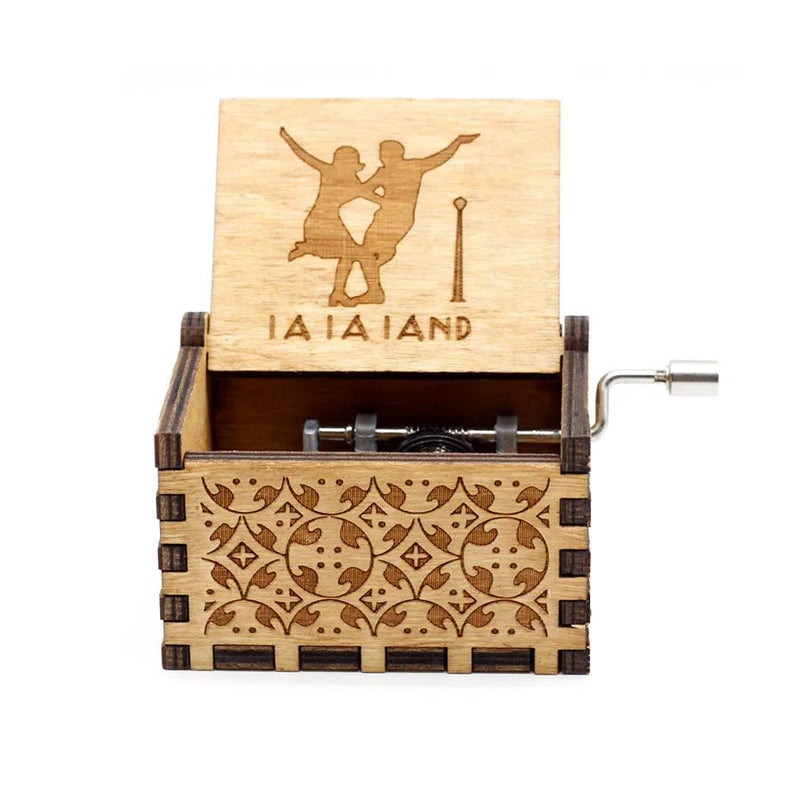 Theme Music Box Wooden Hand Cranked Queen Jurassic Park Neverland Casket caja musical Valentine's Day Birthday Holiday Gifts - Asmota