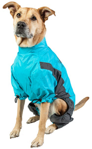 Touchdog Quantum - Ice Full - Bodied Adjustable and 3M Reflective Dog Jacket w/ Blackshark Technology