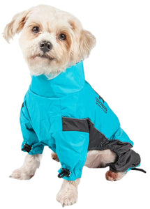 Touchdog Quantum - Ice Full - Bodied Adjustable and 3M Reflective Dog Jacket w/ Blackshark Technology