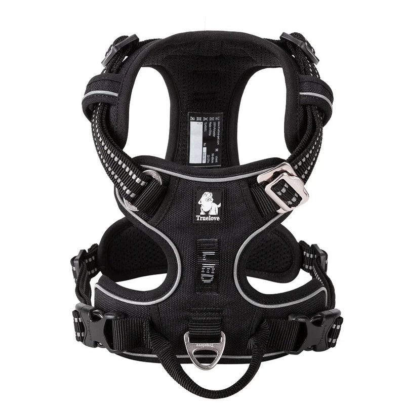 TRUE LOVE Pet Harness No Pull Nylon Reflective Dog Harness Adjustable Comfortable Control Step - in Brilliant Truelove TLH5654 - Asmota
