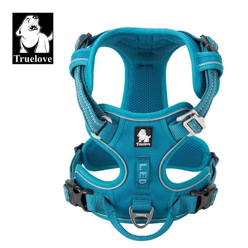 Truelove Pet Reflective Nylon Dog Harness No Pull Adjustable Medium Large Naughty Dog Vest Safety Vehicular Lead Walking Running - Asmota