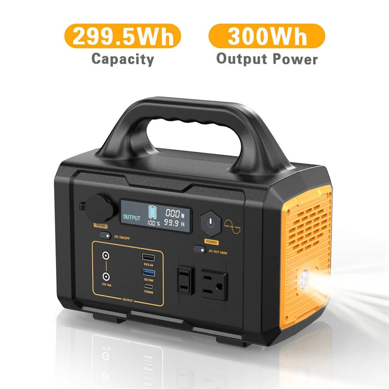 [USA Direct]PYS - PEG 300W/600W/1000W 299.5Wh/655Wh/1024Wh Portable Outdoor Power Station with Flashlight Digital Display Backup Power Supply with AC/DC/USB/PD Output for Outdoors Camping Travel Emergency - Asmota