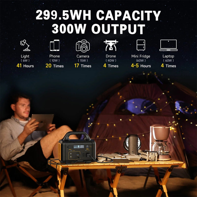 [USA Direct]PYS - PEG 300W/600W/1000W 299.5Wh/655Wh/1024Wh Portable Outdoor Power Station with Flashlight Digital Display Backup Power Supply with AC/DC/USB/PD Output for Outdoors Camping Travel Emergency - Asmota