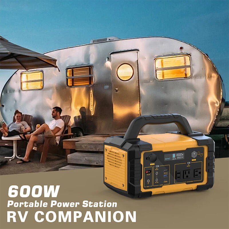 [USA Direct]PYS - PEI 300W/600W/1000W 299.5Wh/655Wh/1024Wh Outdoors Portable Power Station with Flashlight Digital Display Backup Lithium Battery Power Supply with AC/DC/USB/PD Type - C Outlet Generator for RV Camping Traveling Emergency - Asmota