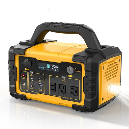 [USA Direct]PYS - PEI 300W/600W/1000W 299.5Wh/655Wh/1024Wh Outdoors Portable Power Station with Flashlight Digital Display Backup Lithium Battery Power Supply with AC/DC/USB/PD Type - C Outlet Generator for RV Camping Traveling Emergency - Asmota