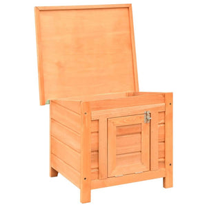 vidaXL Cat House Brown and Green Solid pine/fir wood, powder - coated iron