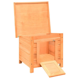 vidaXL Cat House Brown and Green Solid pine/fir wood, powder - coated iron