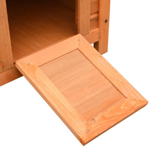 vidaXL Cat House Brown and Green Solid pine/fir wood, powder - coated iron