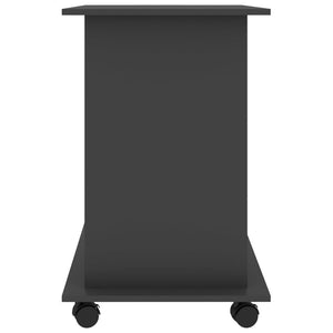vidaXL Computer Desk Gray Engineered wood Compact Sliding Components