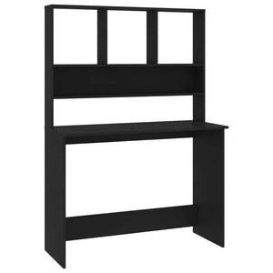 vidaXL Desk Black Engineered wood
