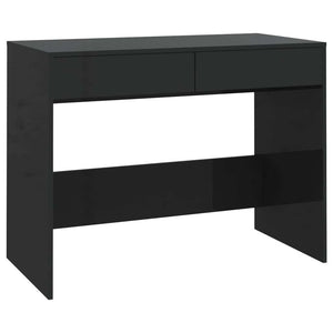 vidaXL Desk Black Engineered wood 39.8 x 19.7 x 30.1 in Desk