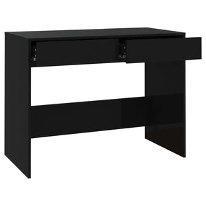 vidaXL Desk Black Engineered wood 39.8 x 19.7 x 30.1 in Desk