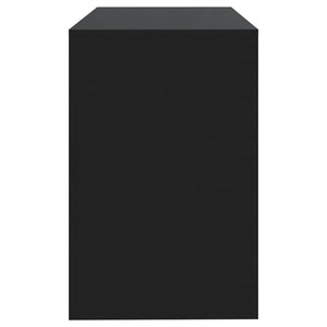 vidaXL Desk Black Engineered wood 39.8 x 19.7 x 30.1 in Desk
