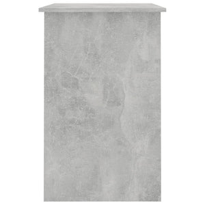 vidaXL Desk Concrete Grey Engineered Wood Standard Desk Rectangular