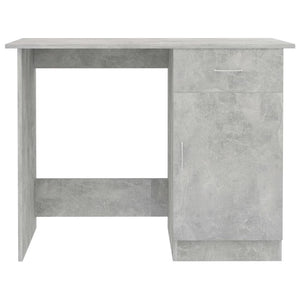 vidaXL Desk Concrete Grey Engineered Wood Standard Desk Rectangular