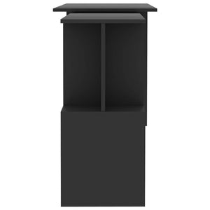 vidaXL Desk Grey Engineered wood Medium Rotatable Desk Rectangular