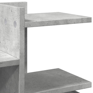 vidaXL Desk Organiser Concrete Grey 19.3x7.9x20.7" Engineered wood