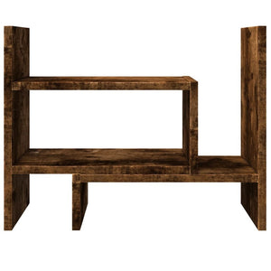 vidaXL Desk Organiser Smoked Oak 15.2x6.7x15.4" Engineered wood