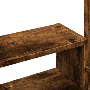 vidaXL Desk Organiser Smoked Oak 15.2x6.7x15.4" Engineered wood