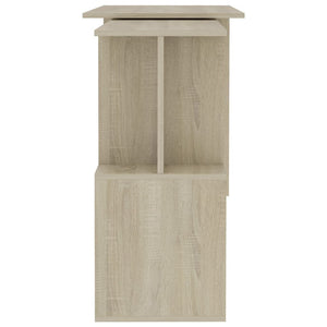 vidaXL Desk Sonoma oak Engineered Wood 78.7x19.7x29.9 in Rotatable